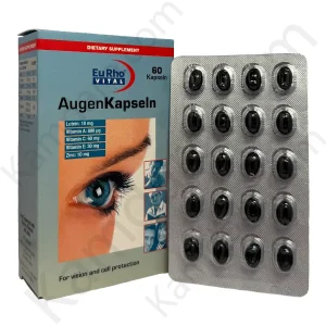 کپسول چشم اوژن یوروویتال ۶۰ عددی