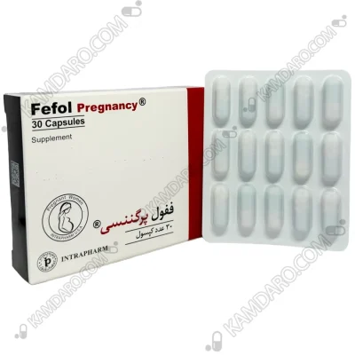 کپسول ففول پرگننسی اینترافارم 30 عدد(Fefol Pregnancy )